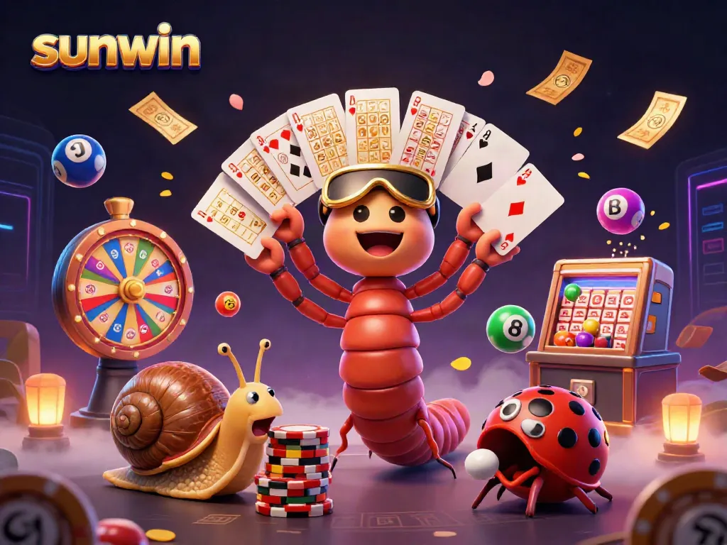 sunwin dealer surrounded by dynamic gaming elements creates excitement at the casino
