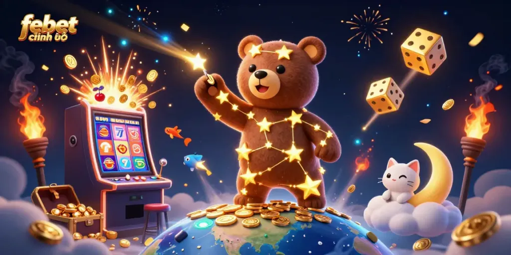 Experience engaging gameplay at febet chính thức with vibrant casino elements and stellar characters.