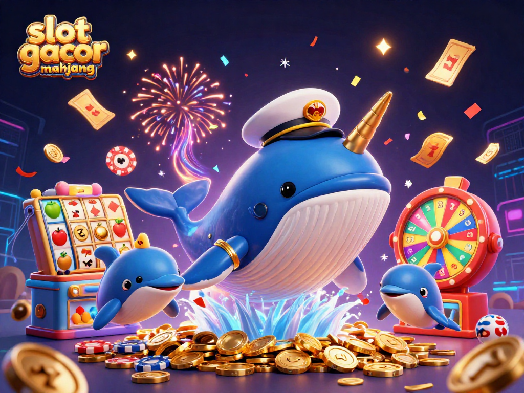Experience exciting wins with slot gacor mahjong featuring a vibrant scene of playful characters and dynamic gaming elements.